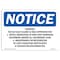 Signmission OSHA Notice Sign, 7" Height, Rigid Plastic, Warning Nx Fault Guard Is Only Approved Sign, Landscape OS-NS-P-710-L-18922 - alternate 1